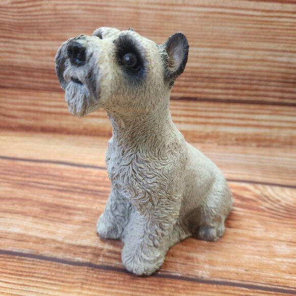 Other - Vtg 4.5" White Schnauzer Dog Sitting Dime Bank